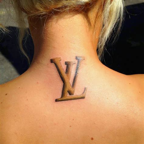 louis vuitton print tattoo